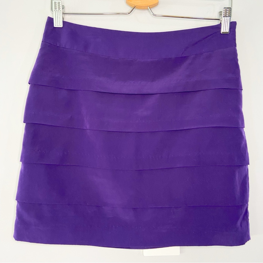 LOFT silky Tiered pencil Skirt